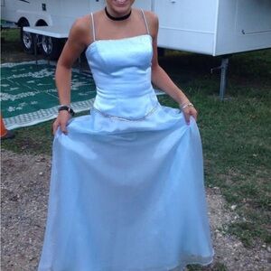 Elegant Blue vintage Dress